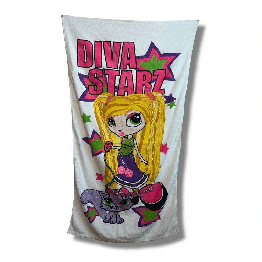 Rare Vintage 2001 Diva Starz Beach Towel